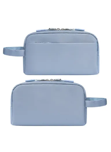 Electronic Organizer Travel Accessories Bag Waterproof for Power Bank Charging Cords, L, SM19 - Lake Blue