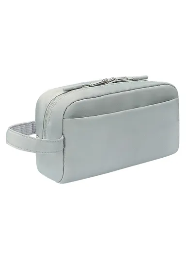 Electronic Organizer Travel Accessories Bag Waterproof for Power Bank Charging Cords, L, SM19 - Light Green