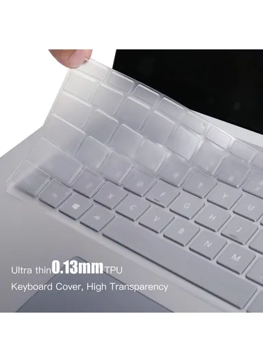 HAT PRINCE 13.5-inch Translucent Cleat Keyboard Cover, Ultra Thin Keyboard Protector for Microsoft Surface Laptop 2 / 3 / 4 / 5