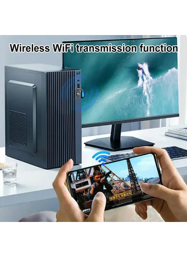 286.8Mbps WiFi6 Network Card, Desktop PC External USB Wireless Receiver, AP Hotspot Transmitter AX286 