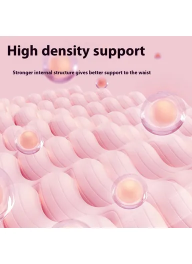 L Breathable Lumbar Support Waist Belt Magnetic Therapy Compression Waistband AB164 - Pink