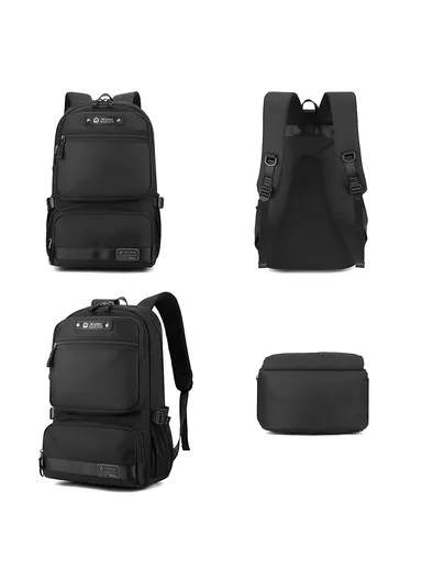 Nylon Travel Backpack Men's Laptop Bag Daypack Commuting Bag 1868 (W31 x D22 x H50)cm - Grey