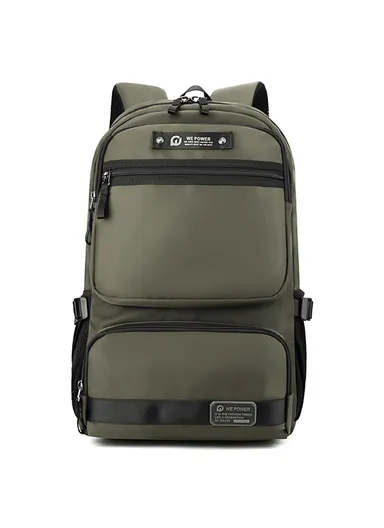 Nylon Travel Backpack Men's Laptop Bag Daypack Commuting Bag 1868 (W31 x D22 x H50)cm - Army Green