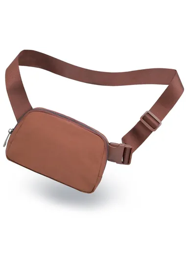 Waterproof Wasit Bag Crossbody Bag Lightweight Chest Daypack Shoulder Bag Travel Running Bag for Men &amp; Women JBL-01 - Dark Brown