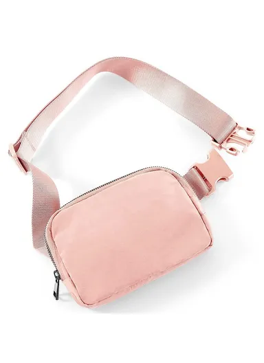 Waterproof Wasit Bag Crossbody Bag Lightweight Chest Daypack Shoulder Bag Travel Running Bag for Men &amp; Women JBL-01 - Pink