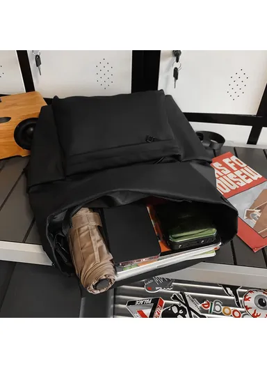 Backpack Laptop Travel, Breathable Shoulders Bag Nylon Daypack 853 (W28 x D14 x H45)cm - Grey