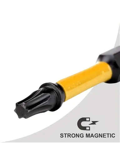 10Pcs 0.5cm Torx Drill Bits S2 Alloy Steel Hex Shank Magnetic Impact Drill Bit T20
