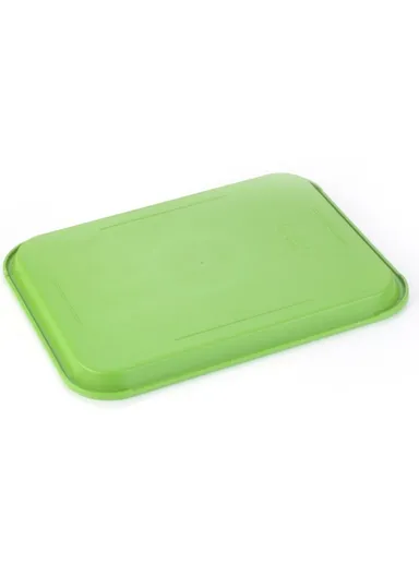 Universal Rectangle PP Serving Tray, Non-Slip Bottom Kitchen Serving Tray (L40.5 x W29)cm - Red