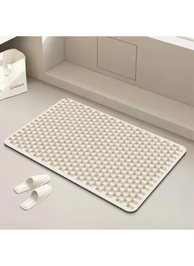 80X120cm Diatomud Bath Mat Non-Slip Quick Drying Bathroom Rug Foot Pad - Style 10