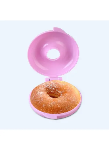DIY Donut Mold, Baking Doughnut Cake Mold Baking Tool (D9 x W8 x H3)cm - Pink