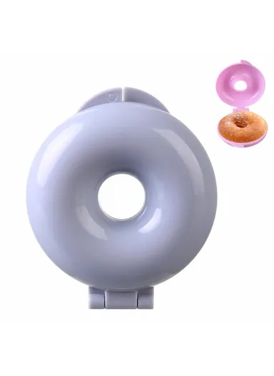 DIY Donut Mold, Baking Doughnut Cake Mold Baking Tool (D9 x W8 x H3)cm - Grey