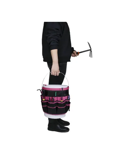 34-Pocket Gardening Tools Bag Oxford Cloth Garden Tool Storage Bag 829419