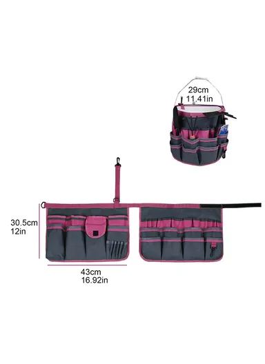 34-Pocket Gardening Tools Bag Oxford Cloth Garden Tool Storage Bag 829419