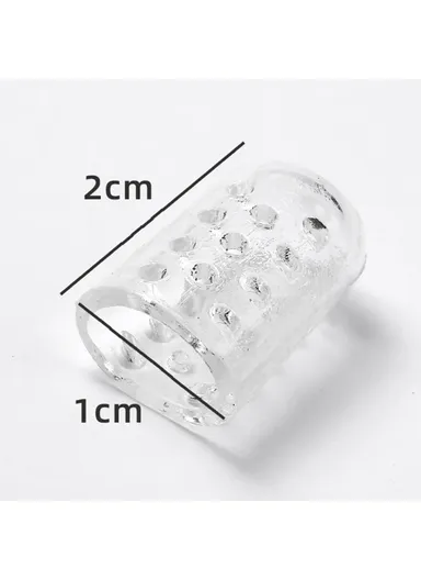 10-Pcs Pain Relief Silicone Toe Protectors, Multi-Uses Breathable Toe Covers (D1 x H2)cm