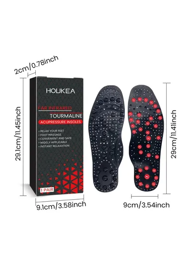 1-Pair Arch Insoles, Varicose Veins Relieve Magnetic Acupressure Arch Support Insoles