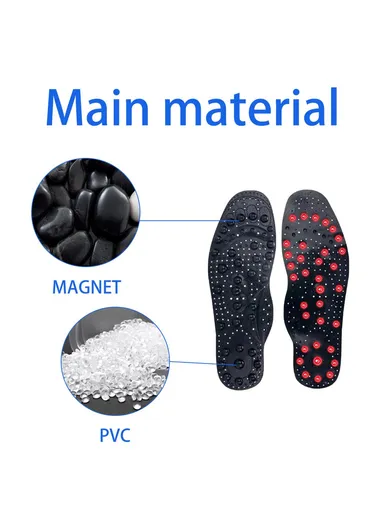 1-Pair Arch Insoles, Varicose Veins Relieve Magnetic Acupressure Arch Support Insoles