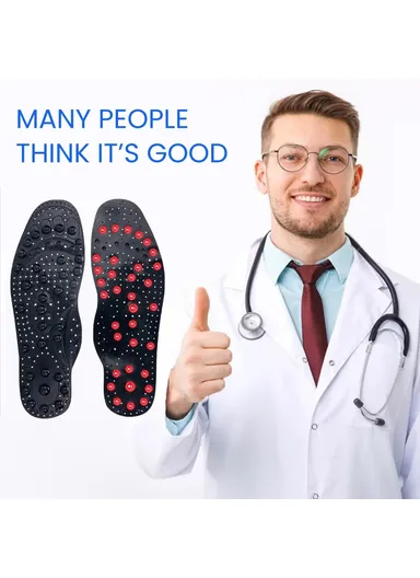 1-Pair Arch Insoles, Varicose Veins Relieve Magnetic Acupressure Arch Support Insoles