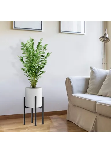 Iron Art Flower Stand, Indoor Flower Pot Rack, Detachable Retractable Garden Home Decoration Shelf (L25-40 x W38)cm