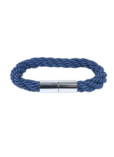 1 Pair Braided Rope Curtain Buckle Magnetic Home Curtain Tieback Decorative Curtain Holdback Buckle - Sapphire