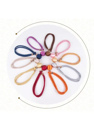 1 Pair Curtain Tiebacks, Adjustable Curtain Buckle with Beads Hole-Free Design, Decorative Tieback Curtain Holdback Buckle - Peacock Blue