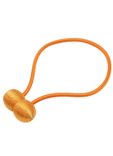 1 Pair Magnetic Curtain Tieback, Decorative Curtain Holdbacks Hooks Clip, Headphone Style Magnetic Curtain Tieback - Orange