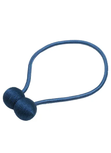 1 Pair Magnetic Curtain Tieback, Decorative Curtain Holdbacks Hooks Clip, Headphone Style Magnetic Curtain Tieback - Sapphire