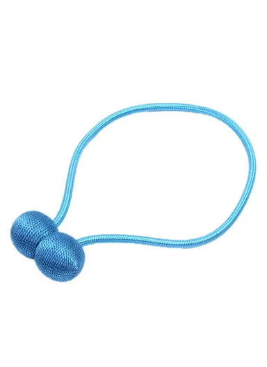 1 Pair Magnetic Curtain Tieback, Decorative Curtain Holdbacks Hooks Clip, Headphone Style Magnetic Curtain Tieback - Sky Blue
