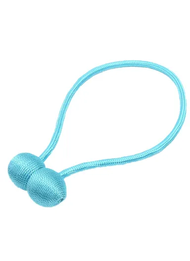 1 Pair Magnetic Curtain Tieback, Decorative Curtain Holdbacks Hooks Clip, Headphone Style Magnetic Curtain Tieback - Baby Blue