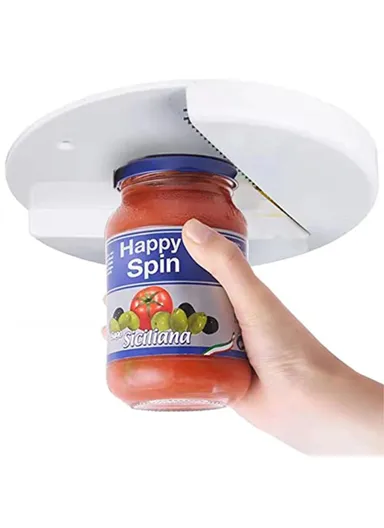 Under Cabinet Jar Opener, Easy Grip Arthritis Lid Bottle Jar Opener (D18 x H2)cm