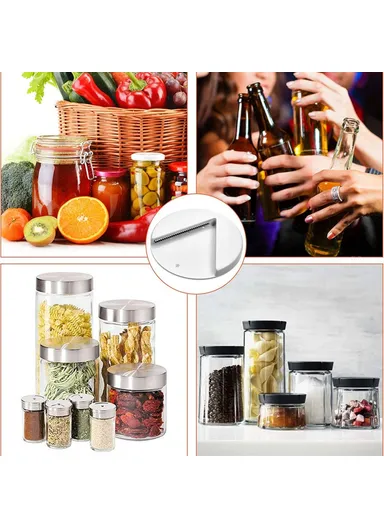 Under Cabinet Jar Opener, Easy Grip Arthritis Lid Bottle Jar Opener (D18 x H2)cm