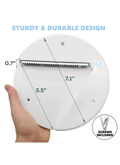 Under Cabinet Jar Opener, Easy Grip Arthritis Lid Bottle Jar Opener (D18 x H2)cm