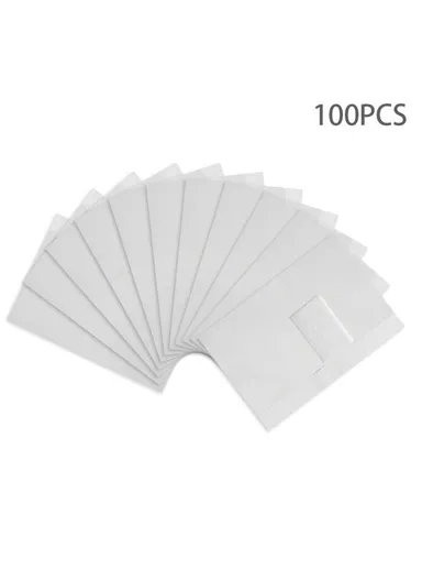 100-Pcs Pack Nail Aluminium Foil Wraps Polish Removers Foils Cotton Pads for Women Girls Home &amp; Salon Use