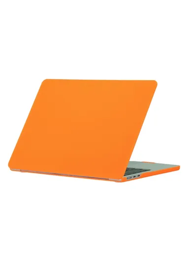 13-inch MacBook Matte Finish Protective Laptop Cover Scratch-resistant Hard PC Notebook Case - Orange