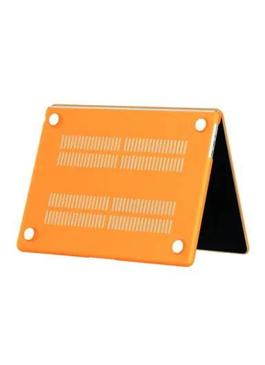 13-inch MacBook Matte Finish Protective Laptop Cover Scratch-resistant Hard PC Notebook Case - Orange