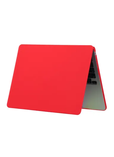 13-inch MacBook Matte Finish Protective Laptop Cover Scratch-resistant Hard PC Notebook Case - Red