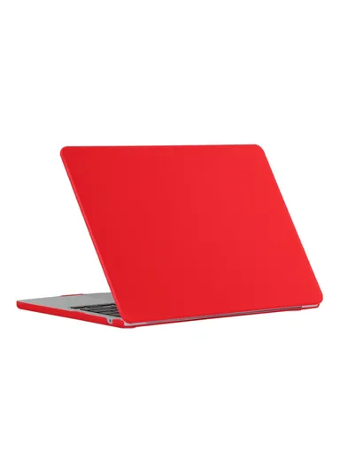13-inch MacBook Matte Finish Protective Laptop Cover Scratch-resistant Hard PC Notebook Case - Red