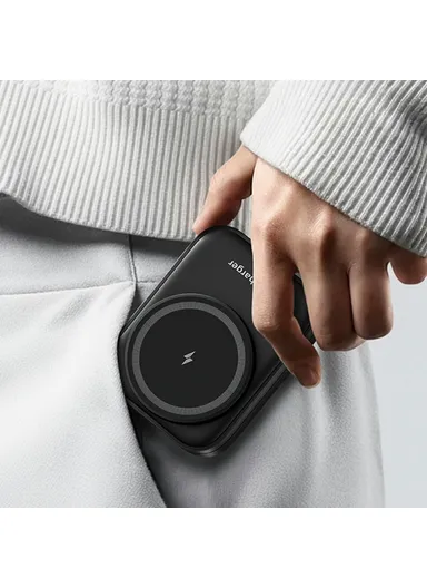 15W Foldable Wireless Phone Charger, Multifunctional Wireless Charging Holder HT-541 (L7 x W9.4 x T3.1)cm - White