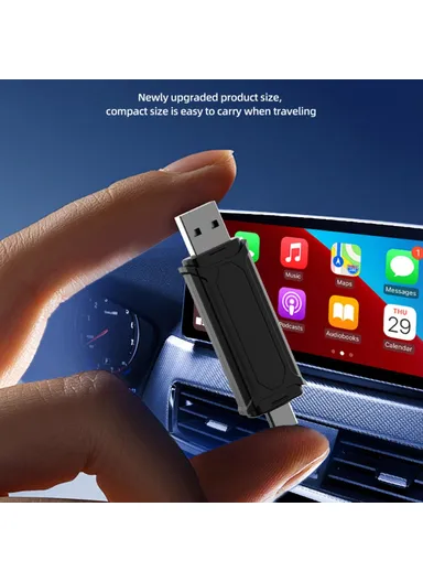 Mini SE Wireless Carplay Adapter USB-A / Tpye-C Plug Wired to Wireless Carplay Auto Smart Box