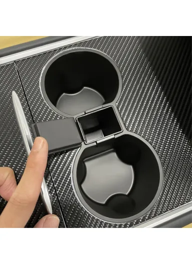 Tesla Model 3 / Y Ashtray Design Car Center Console Organizer Drinks Cup Holder Tray M30107 