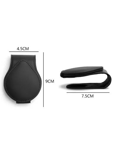 Portable Sunglasses Holder Bill Holder Clip Card Storage Accessories - White