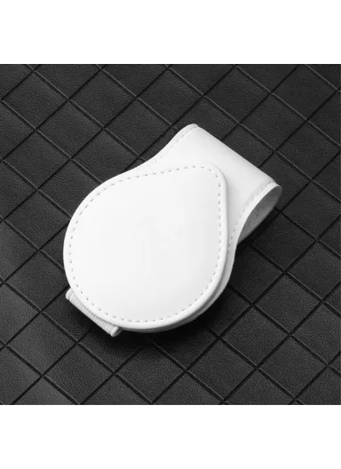 Portable Sunglasses Holder Bill Holder Clip Card Storage Accessories - White