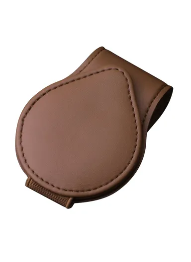 Portable Sunglasses Holder Bill Holder Clip Card Storage Accessories - Brown