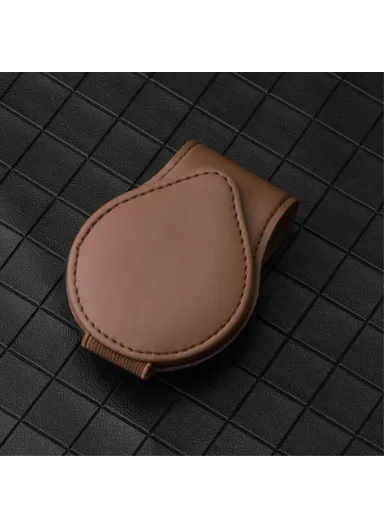 Portable Sunglasses Holder Bill Holder Clip Card Storage Accessories - Brown