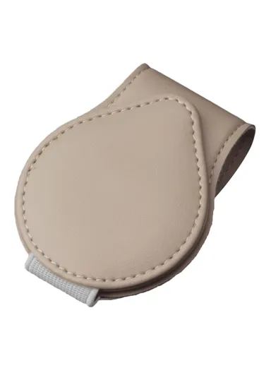 Portable Sunglasses Holder Bill Holder Clip Card Storage Accessories - Beige