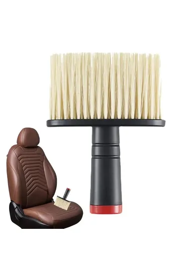 Car Interior Cleaning Brush, Soft Bristles Dust Remover, Air Outlet Dashboard Detailing Sweeping 9770 (L14 x W10.5)cm - Black/Yellow