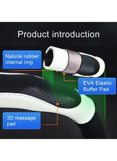 38cm Universal Comfortable Anti-Skid Steering Wheel Cover, Round Soft Grip Steering Wheel Cover for Car Truck - Black