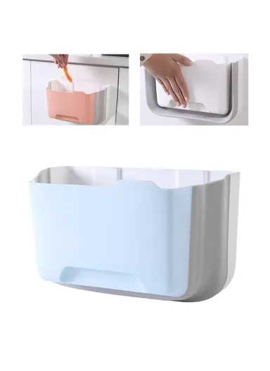 5.5L Multi-purpose Wall-mounted PP+PET Retractable Storage Box - Baby Blue