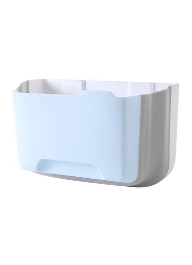 5.5L Multi-purpose Wall-mounted PP+PET Retractable Storage Box - Baby Blue