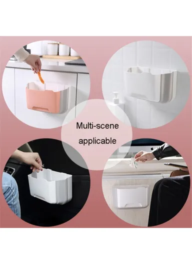 5.5L Multi-purpose Wall-mounted PP+PET Retractable Storage Box - Baby Blue