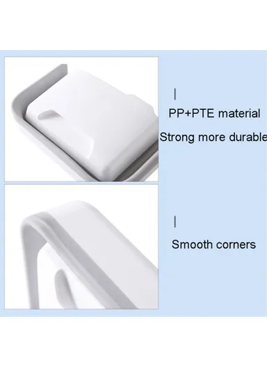 5.5L Multi-purpose Wall-mounted PP+PET Retractable Storage Box - Light Pink